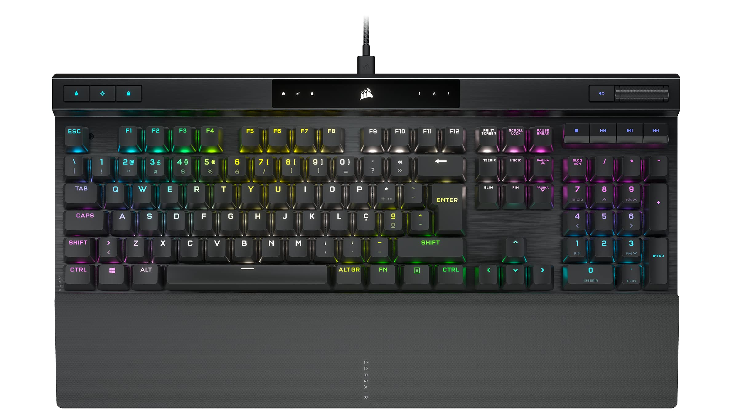 Teclado Mecânico Gamer Corsair K70 RGB PRO - Switch CHERRY MX Red